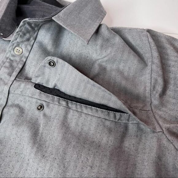 OAKLEY Men's Casual Long Sleeve Button-up Shirt in Gray Size XXL - Picture 6 of 13